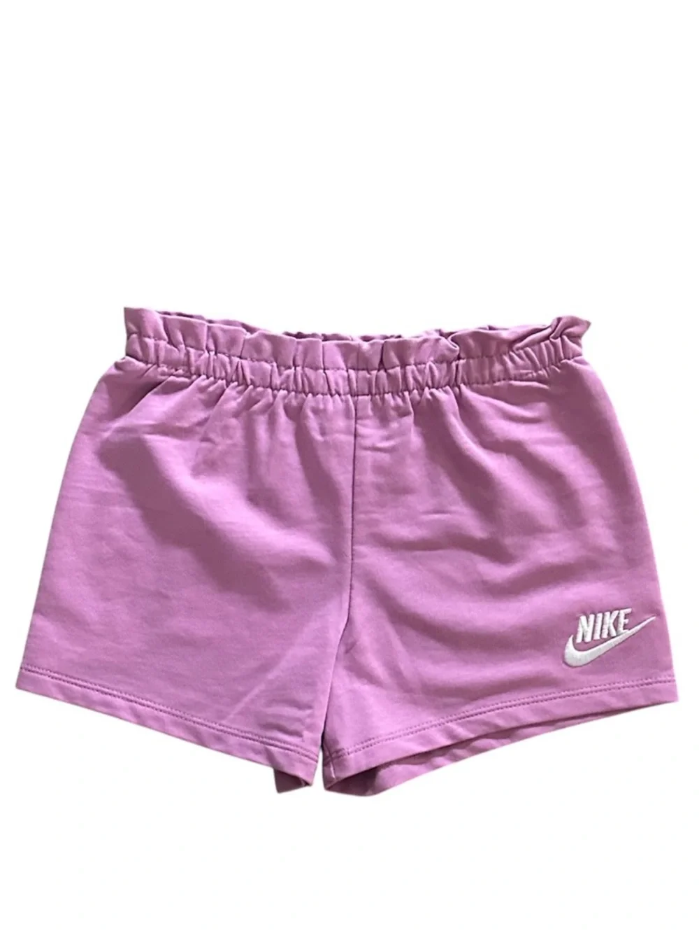 Nike Girls Short Ruffle Sleeve Shirt & Shorts Set Size 4 Light Magenta NWT